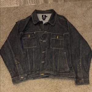 Chaps Dark Gray Denim Jacket for Men